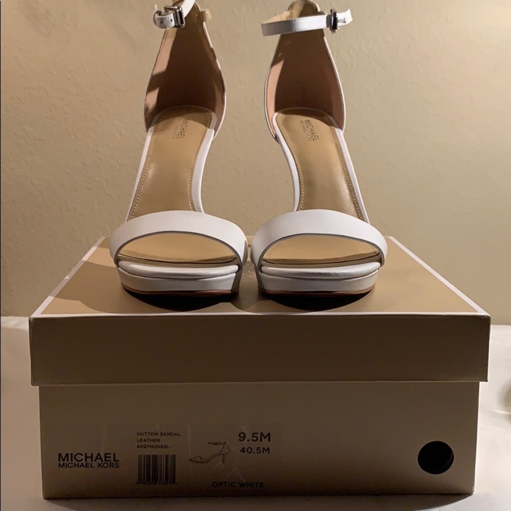 White Michael Kors Heels